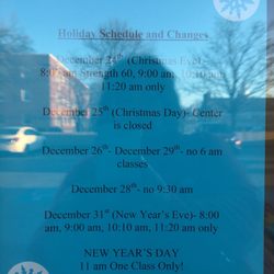 Jazzercise Arlington Fitness Center - Holiday schedule