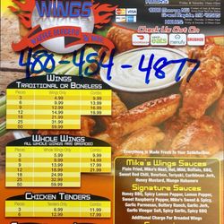 Mike’s Wings - Menu