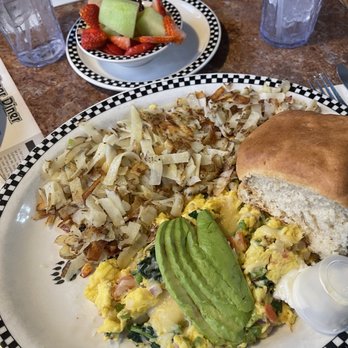 Black Bear Diner St. George - Shasta Veggie Scramble (360 cals.) Fruit Bowl (230 cals.) - Diners Near Me - St George, Utah Black Bear Diner St. George - Shasta Veggie Scramble (360 cals.) Fruit Bowl (230 cals.) - Diners Near Me - St George, Utah