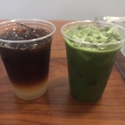 Cold Brew Ombré and Matcha Lemonade Cold Brew Ombré and Matcha Lemonade