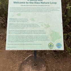 Iliau Nature Loop - Signage...