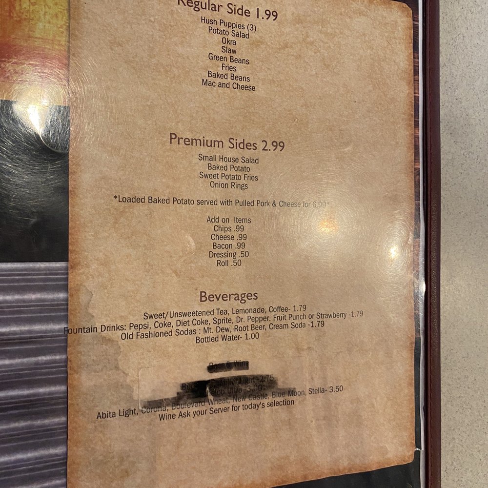 Delta Q - Menu Page 3 - Barbeque Near Me - Forrest City, Arkansas Delta Q - Menu Page 3 - Barbeque Near Me - Forrest City, Arkansas