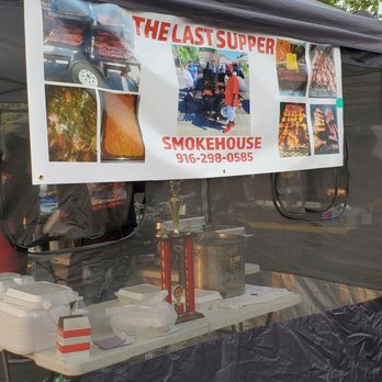 The Last Supper Smokehouse - a sign for the last supper - Food Stands Near Me - Sacramento, California The Last Supper Smokehouse - a sign for the last supper - Food Stands Near Me - Sacramento, California
