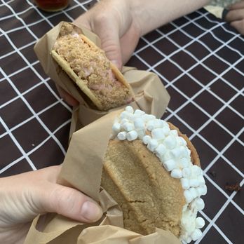 Forsythe Miniature Golf & Snacks - Fluffernutter ice cream sandwich & cherry crisp ice cream sandwich - Mini Golf Near Me - Carnegie, Pennsylvania Forsythe Miniature Golf & Snacks - Fluffernutter ice cream sandwich & cherry crisp ice cream sandwich - Mini Golf Near Me - Carnegie, Pennsylvania