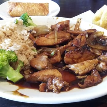 No 1 Kitchen - Bourbon Chicken. Tasted great! Lunch portion $5.95 - Japanese Near Me - Broken Arrow, Oklahoma