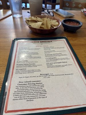 Menu photo 1 El Tapatio Payson, UT