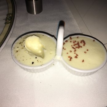 Flagstaff House Restaurant - Peppered whipped butter and salted on the other side. Great with the olive bread, garlic focaccia and walnut bread they offer. - French Near Me - Boulder, Colorado
