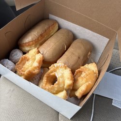 Miss Donuts - Three maple bars and three old-fashioned glazed donuts, though I did ask for the old-fashioned glazed bars