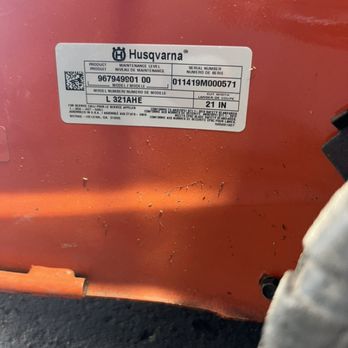 Williams Small Engine Repair - When working with the mower frame, you need model number and serial number. - Outdoor Power Equipment Services Near Me - Panama City, Florida