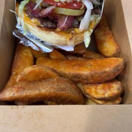 #4 with potato wedges #4 with potato wedges