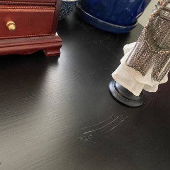 Amy's Housekeeping Services - Damage from the housekeepers sliding that pot across the top - Home Cleaning Near Me - Los Angeles, California