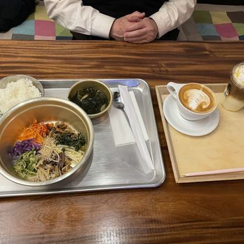 Brian's Coffee Roasters - The bim bim bap was disappointing serving cold even though this is a Korean place ? Don't get this ! I do like their corn latte - Coffee Roasteries Near Me - Carrollton, Texas
