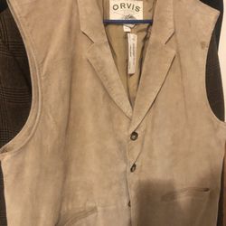 Second Looks - Orvis leather vest w lapels!