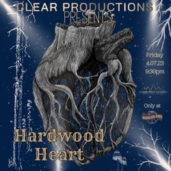 Clear Productions - Event Poster for Whirled Pies Concert with Hardwood Heart