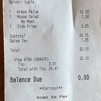 Sofrito Latin Cafe - The bill - Latin American Near Me - Orlando, Florida Sofrito Latin Cafe - The bill - Latin American Near Me - Orlando, Florida