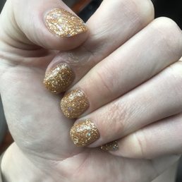 SNS powder dip on natural nail SNS powder dip on natural nail