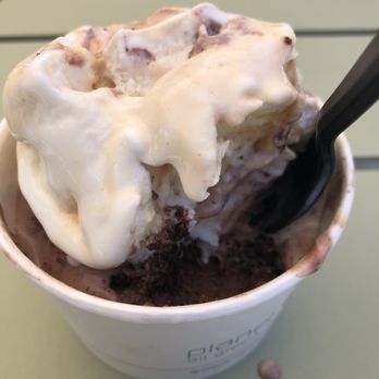 Salt & Straw - Sea salt with caramel ribbon (top) chocolate gooey brownie (bottom) 7.75 - Ice Cream & Frozen Yogurt Near Me - San Ramon, California Salt & Straw - Sea salt with caramel ribbon (top) chocolate gooey brownie (bottom) 7.75 - Ice Cream & Frozen Yogurt Near Me - San Ramon, California