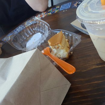 Mi Cafecito Coffee - L2r: cajeta iced latte, flan cheesecake, mazapan iced latte - Coffee & Tea Near Me - Pomona, California Mi Cafecito Coffee - L2r: cajeta iced latte, flan cheesecake, mazapan iced latte - Coffee & Tea Near Me - Pomona, California