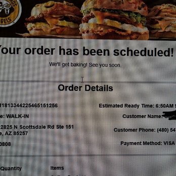 Einstein Bros. Bagels - Pre-order confirmation. - Bagels Near Me - Scottsdale, Arizona Einstein Bros. Bagels - Pre-order confirmation. - Bagels Near Me - Scottsdale, Arizona