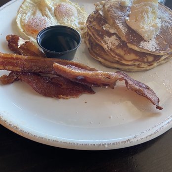 Monica’s Riverview - Pancake combo w/ bacon & eggs - Breakfast & Brunch Near Me - Antioch, California