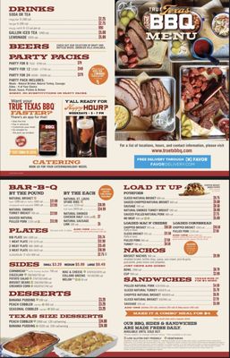 Menu photo 2 True Texas BBQ Frisco, TX Menu photo 2 True Texas BBQ Frisco, TX