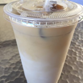 Kauai Sweet Shoppe - Iced vanilla latte (half sweetened) with coffee ice cubes - Candy Stores Near Me - Lihue, Hawaii Kauai Sweet Shoppe - Iced vanilla latte (half sweetened) with coffee ice cubes - Candy Stores Near Me - Lihue, Hawaii