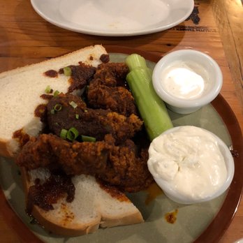 OMC Smokehouse - Buttermilk Chicken Tenders in Louisiana Hot. - Barbeque Near Me - Duluth, Minnesota