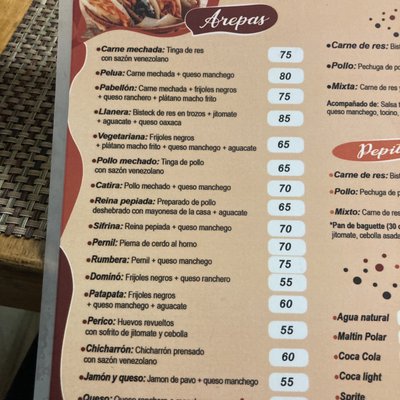 Menu photo 5 El Rincón de Caracas Cancún, ROO Menu photo 5 El Rincón de Caracas Cancún, ROO