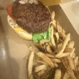 Sad veggie burger.