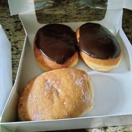 2 Boston creme, 1 jelly