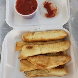 BC Pizza - Breadsticks and sauce