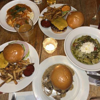 Buck's Fishing & Camping - Pesto pasta, burger, shrimp and grits - American Near Me - Washington, DC, District of Columbia Buck's Fishing & Camping - Pesto pasta, burger, shrimp and grits - American Near Me - Washington, DC, District of Columbia