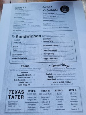 Menu photo 5 Ford's BBQ Oakhurst Decatur, GA