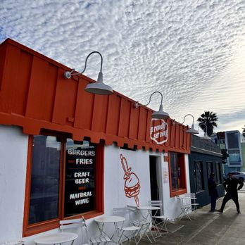 Proudly Serving - Outside - Burgers Near Me - Hermosa Beach, California Proudly Serving - Outside - Burgers Near Me - Hermosa Beach, California