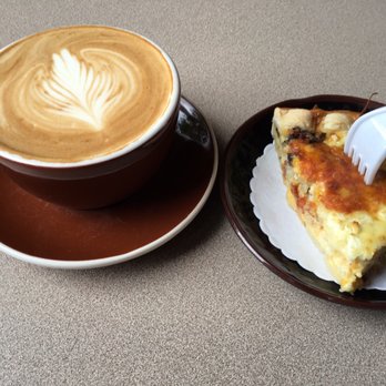 Buona Caffe Artisan Roasted Coffee - Hazelnut latte and the homemade bacon and mushroom quiche. It was delicious! - Coffee & Tea Near Me - Augusta, Georgia Buona Caffe Artisan Roasted Coffee - Hazelnut latte and the homemade bacon and mushroom quiche. It was delicious! - Coffee & Tea Near Me - Augusta, Georgia