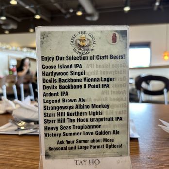 Tay-Ho - Drink menu - Vietnamese Near Me - Richmond, Virginia
