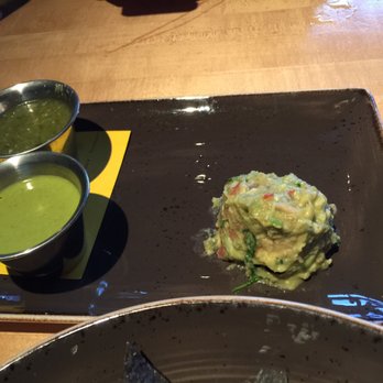 Sunspot - Salsa sampler - kind of sad presentation - guac was good tho - American Near Me - Knoxville, Tennessee Sunspot - Salsa sampler - kind of sad presentation - guac was good tho - American Near Me - Knoxville, Tennessee