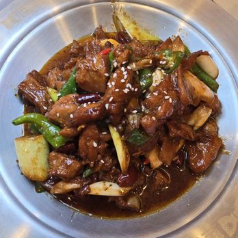 Fish With You Ktown - Linyi-Style Stir-Fried Chicken - Chinese Near Me - Los Angeles, California Fish With You Ktown - Linyi-Style Stir-Fried Chicken - Chinese Near Me - Los Angeles, California