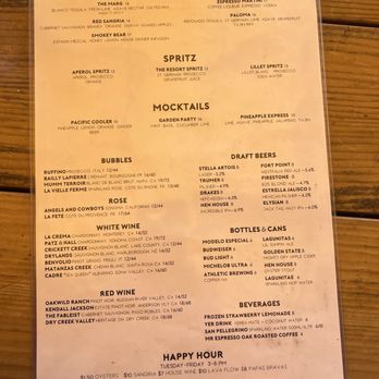 Mission Rock Resort - Menu - Seafood Near Me - San Francisco, California