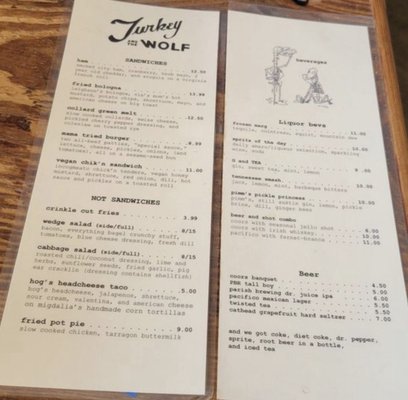 Menu photo 1 Turkey And The Wolf New Orleans, LA Menu photo 1 Turkey And The Wolf New Orleans, LA