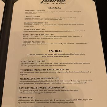 Tiburon Fine Dining - Menu - New American Near Me - Sandy, Utah Tiburon Fine Dining - Menu - New American Near Me - Sandy, Utah