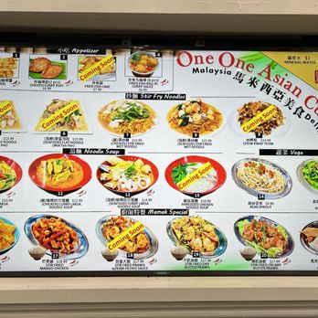 One One Asian Cuisine - Menu - Malaysian Near Me - Plano, Texas