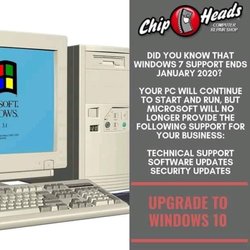 Chipheads Computer Repair Shop - Upgrade to Windows 10