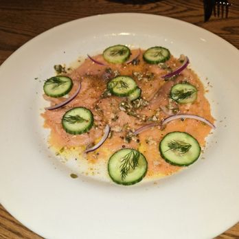 Pinyon - Smoked salmon carpaccio, fishy. - Mediterranean Near Me - Scottsdale, Arizona