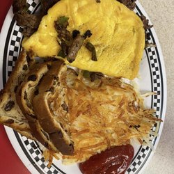 Royal Waffle King - Philly cheese steak omlet