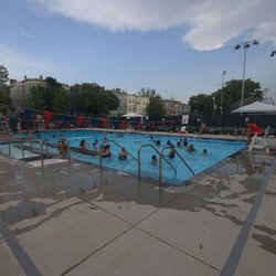 Gold Star Pool - Deep pool. From 3.5 ft to 10ft deep. One lane plus 2 divided open areas. Accessible ramp entrance. Lifeguards. ~35ft x 60ft