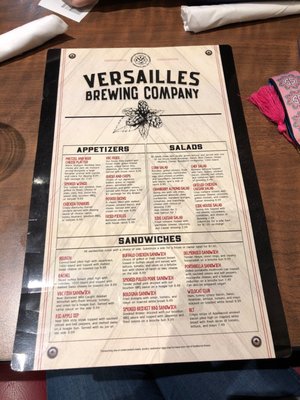 Menu photo 8 Versailles Brewing Versailles, KY