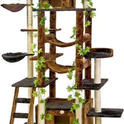 Go Pet Club - Huge cat tree for your cat to play all day without damaging your home furnitures!
