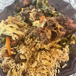 Mo's Island Spice - Jerk Chicken Rice and Beans and Oxtails
