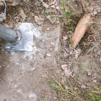 YG Fencing - Metal pieces left all around fence install where my dogs or people could easily get cut. - Fences & Gates Near Me YG Fencing - Metal pieces left all around fence install where my dogs or people could easily get cut. - Fences & Gates Near Me